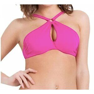 L'Agent by Agent Provocateur Womens Pink Adrina Bikini Top Size Xsmall